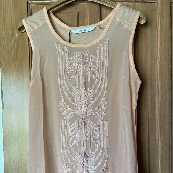 Robert Graham Pink Sleeveless Silk Top - Picture 1 of 5